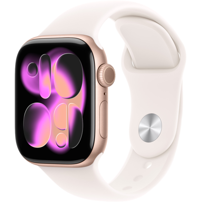 Apple Watch Series 11 gps + Cellular - 42mm Aluminium Case Light Blush Sport Band S/m Smartwatch Rose Gold Apple Watch Series 11 gps + Cellular - 42mm Aluminium Case Light Blush Sport Band S/m Smartwatch Rose Gold