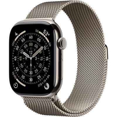 Apple Watch Series 11 gps + Cellular - 46mm titanium Case Milanese Loop M/l Smartwatch Natural Apple Watch Series 11 gps + Cellular - 46mm titanium Case Milanese Loop M/l Smartwatch Natural