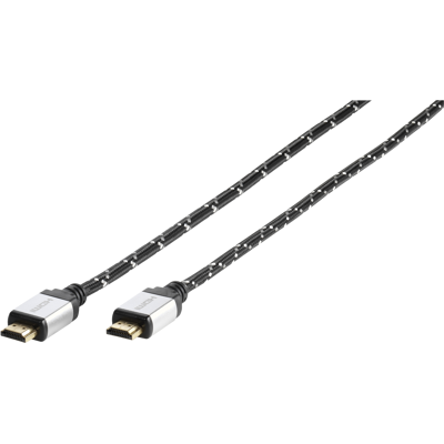 Vivanco Hdmi 2.0 Arc M-m Nylon 4k Hdmi-kabel 12 M Zwart Vivanco Hdmi 2.0 Arc M-m Nylon 4k Hdmi-kabel 12 M Zwart
