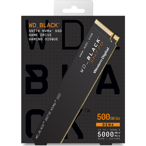 WD Black Drive Sn770 Nvme Ssd 500gb