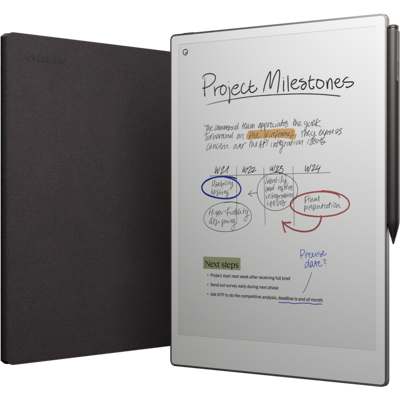 Remarkable Paper Pro + Marker Plus Book Folio Basalt E-ink-tablet Zwart Remarkable Paper Pro + Marker Plus Book Folio Basalt E-ink-tablet Zwart
