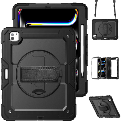 Just In Case Cover Full Body Shockproof Apple Ipad Pro 13 2025 / 2024 Zwart Just In Case Cover Full Body Shockproof Apple Ipad Pro 13 2025 / 2024 Zwart