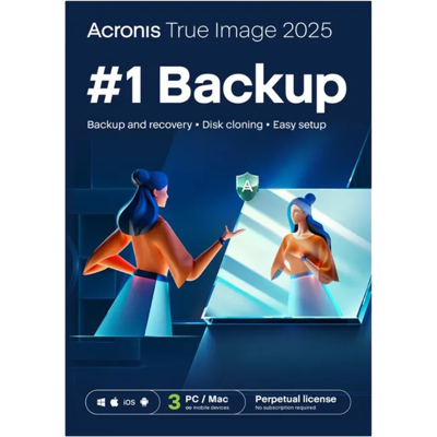 Acronis True Image 2025 - 3 Pc Of Mac Eenmalige Aanschaf Acronis True Image 2025 - 3 Pc Of Mac Eenmalige Aanschaf
