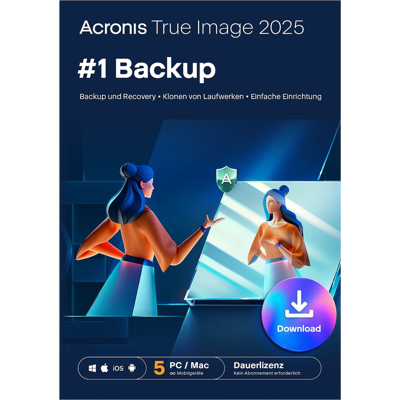 Acronis True Image 2025 - 5 Pc Of Mac Eenmalige Aanschaf Acronis True Image 2025 - 5 Pc Of Mac Eenmalige Aanschaf