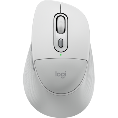 Logitech Signature Comfort Plus M850 L Draadloze Muis Off White Logitech Signature Comfort Plus M850 L Draadloze Muis Off White