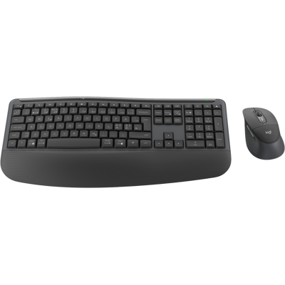 Logitech Signature Comfort Plus Combo Mk880 Draadloos Toetsenbord En Muis Graphite Logitech Signature Comfort Plus Combo Mk880 Draadloos Toetsenbord En Muis Graphite