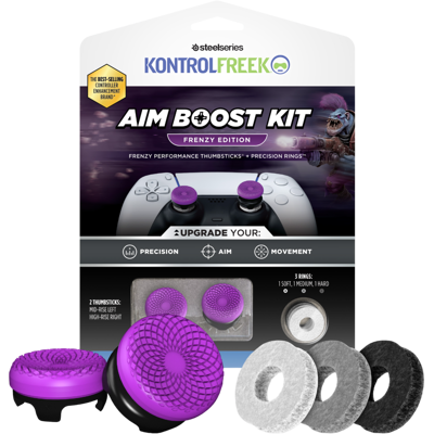 Kontrolfreek Frenzy Aim Boost Kit Duimstokken - Paars/zwart Kontrolfreek Frenzy Aim Boost Kit Duimstokken - Paars/zwart