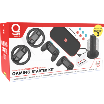 Qware Nintendo Switch 2 Starter Kit Zwart Starter Kit Qware Nintendo Switch 2 Starter Kit Zwart Starter Kit