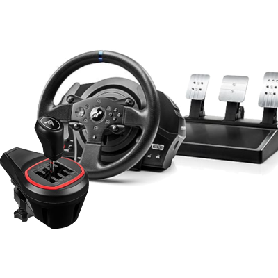 Hardbundel - Thrustmaster T300 Rs Gt + Th8s Shifter Add-on (pc/ps5/ps4/ps3) Zwart Racestuur Schakelbak Hardbundel - Thrustmaster T300 Rs Gt + Th8s Shifter Add-on (pc/ps5/ps4/ps3) Zwart Racestuur Schakelbak