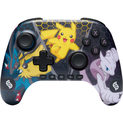 Powera Advantage Pokémon Mega Evoluties Draadloze Controller Nintendo Switch 2 Zwart/geel Powera Advantage Pokémon Mega Evoluties Draadloze Controller Nintendo Switch 2 Zwart/geel