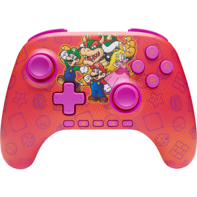 Powera Advantage Draadloze Controller Nintendo S2 - Mario And Friends Switch 2 Rood/roze Powera Advantage Draadloze Controller Nintendo S2 - Mario And Friends Switch 2 Rood/roze