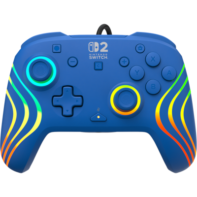 Turtle Beach Afterglow Wave Wired - Blue Controller Nintendo Switch 2 Blauw Turtle Beach Afterglow Wave Wired - Blue Controller Nintendo Switch 2 Blauw