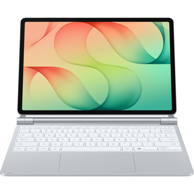 Samsung Galaxy Tab S12+ Pro Keyboard Beschermhoes Zilver Samsung Galaxy Tab S12+ Pro Keyboard Beschermhoes Zilver