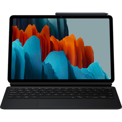 Samsung Galaxy Tab S7 Keyboard Book Cover Zwart Samsung Galaxy Tab S7 Keyboard Book Cover Zwart