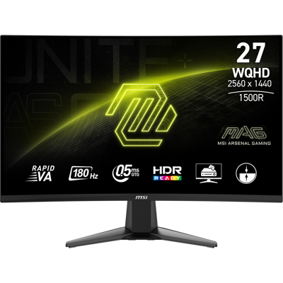 MSI Mag 27cq6f - 27 Inch 2560 X 1440 (quad Hd 4k) 0.5 Ms 180 Hz MSI Mag 27cq6f - 27 Inch 2560 X 1440 (quad Hd 4k) 0.5 Ms 180 Hz