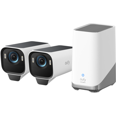 Eufy eufyCam S3 Pro 2-Cam Set Bullet IP Beveiligingscamera Buiten 3840 x 2160 pixels Muur Eufy eufyCam S3 Pro 2-Cam Set Bullet IP Beveiligingscamera Buiten 3840 x 2160 pixels Muur