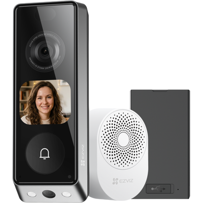 Ezviz Ep8 Dual Camera – Ai Slimme Deurbel Zwart Ezviz Ep8 Dual Camera – Ai Slimme Deurbel Zwart
