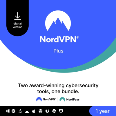 Nordvpn Plus – 1 Jaar Abonnement Op Cybersecuritypakket (vpn En Wachtwoordbeheerder) Nordvpn Plus – 1 Jaar Abonnement Op Cybersecuritypakket (vpn En Wachtwoordbeheerder)