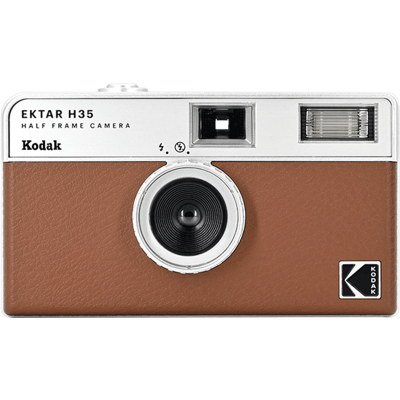 Kodak Ektar H35 Analoge Retrocamera Met Flits Bruin Kodak Ektar H35 Analoge Retrocamera Met Flits Bruin