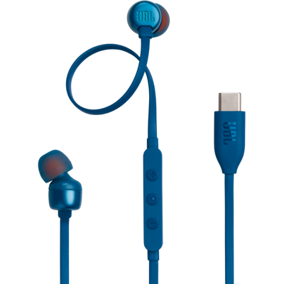 JBL Tune 310c Usb-c In-ear Bedrade Oordopjes Blauw JBL Tune 310c Usb-c In-ear Bedrade Oordopjes Blauw