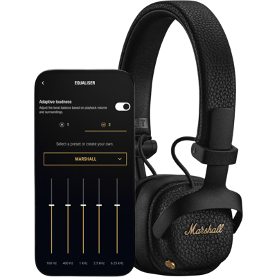 Marshall Milton Anc On-ear Hoofdtelefoon Zwart Marshall Milton Anc On-ear Hoofdtelefoon Zwart
