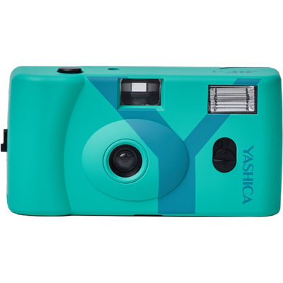 Yashica Mf-1 Camera Y Film 400/24 Turquoise Yashica Mf-1 Camera Y Film 400/24 Turquoise