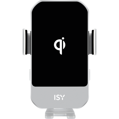 ISY ICC-5015 Draadloze Autolader - Zilver, 360° Draairichting ISY ICC-5015 Draadloze Autolader - Zilver, 360° Draairichting