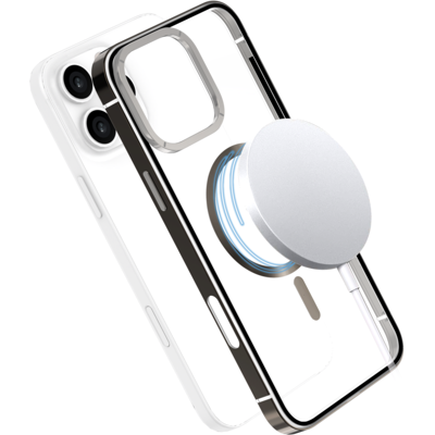 ISY Isc-7002 Magisy Metal Cover Voor Apple Iphone 16 Pro Max Transparant ISY Isc-7002 Magisy Metal Cover Voor Apple Iphone 16 Pro Max Transparant