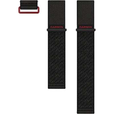 Garmin Zwarte Nylon Band Venu X1 24 Mm Horlogebandje Zwart Garmin Zwarte Nylon Band Venu X1 24 Mm Horlogebandje Zwart