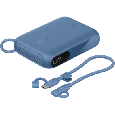 Belkin 10000 Mah Powerbank 20 Watt Met Display – Blauw Belkin 10000 Mah Powerbank 20 Watt Met Display – Blauw