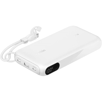 Belkin Powerbank 20.000 Mah 20w Power Delivery Met Display - Wit Belkin Powerbank 20.000 Mah 20w Power Delivery Met Display - Wit