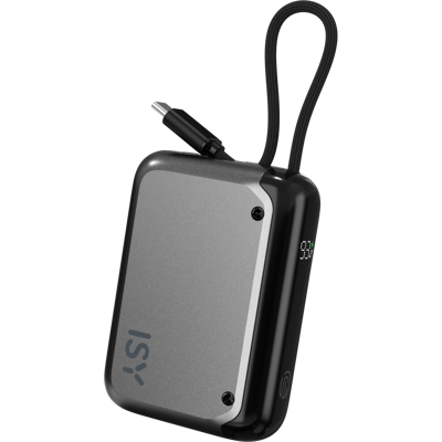 ISY Ipp-10030 30w Pd 10.000 Mah Powerbank Grijs ISY Ipp-10030 30w Pd 10.000 Mah Powerbank Grijs