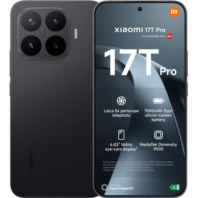 Xiaomi 17t Pro 12gb - 256 Gb Zwart Xiaomi 17t Pro 12gb - 256 Gb Zwart