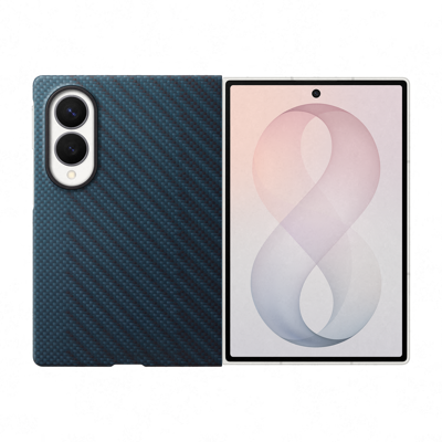 Carbon Magnet Telefoonhoesje Voor Samsung Galaxy Z Fold8 Blauw Carbon Magnet Telefoonhoesje Voor Samsung Galaxy Z Fold8 Blauw
