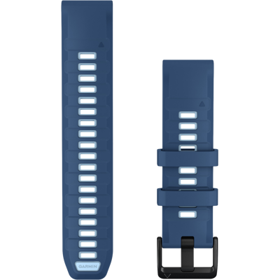 Garmin Siliconen Polsband 22mm Quickfit Met Zwarte Gesp Horlogebandje Blauw Garmin Siliconen Polsband 22mm Quickfit Met Zwarte Gesp Horlogebandje Blauw