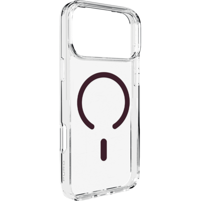 Puro Lite Mag Cover Telefoonhoesje Voor Apple Iphone 18 Pro Transparant/ Rood Puro Lite Mag Cover Telefoonhoesje Voor Apple Iphone 18 Pro Transparant/ Rood