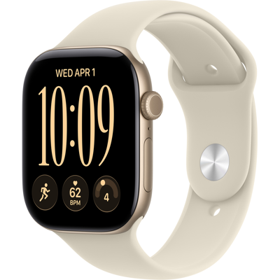 Apple Watch Series 12 GPs 46mm - Light Gold Aluminium Case Sport Band S/m Smartwatch Sand Apple Watch Series 12 GPs 46mm - Light Gold Aluminium Case Sport Band S/m Smartwatch Sand