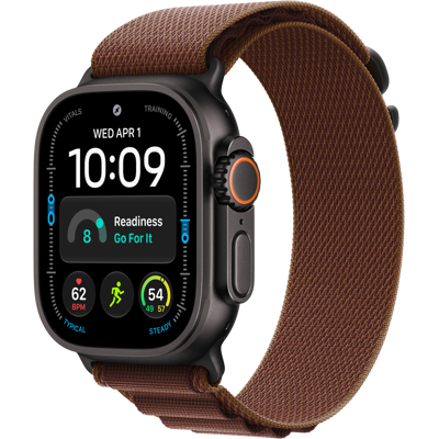 Apple Watch Ultra 4 GPs + Cellular 49mm Black Titanium Case - Burgundy Alpine Loop L Smartwatch Apple Watch Ultra 4 GPs + Cellular 49mm Black Titanium Case - Burgundy Alpine Loop L Smartwatch