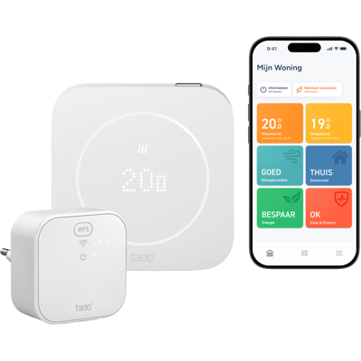 Tado Bedrade Slimme Thermostaat X (2e Gen.) Starterskit – Opentherm & Relay - Thermostaat Wit Tado Bedrade Slimme Thermostaat X (2e Gen.) Starterskit – Opentherm & Relay - Thermostaat Wit