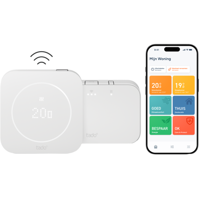 Tado Draadloze Slimme Thermostaat X (2e Gen.) Starterskit – Opentherm & Relay - Thermostaat Wit Tado Draadloze Slimme Thermostaat X (2e Gen.) Starterskit – Opentherm & Relay - Thermostaat Wit