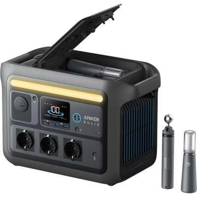 Draagbare Powerstation Anker Solix C800X - 768Wh, 1200W, Kampeerlamp Draagbare Powerstation Anker Solix C800X - 768Wh, 1200W, Kampeerlamp