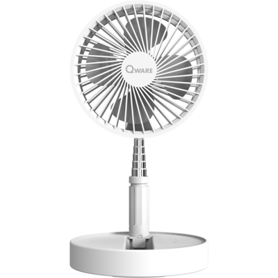 Qware Qw Snd-fd75wh Mini Desk - Ventilator 20 Cm 3 Snelheden Wit Qware Qw Snd-fd75wh Mini Desk - Ventilator 20 Cm 3 Snelheden Wit
