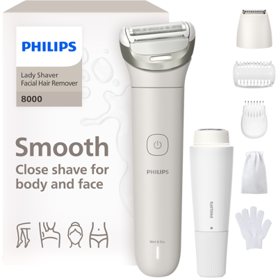 Brl159/00 Philips Series 8000 Ladyshave Wit Brl159/00 Philips Series 8000 Ladyshave Wit