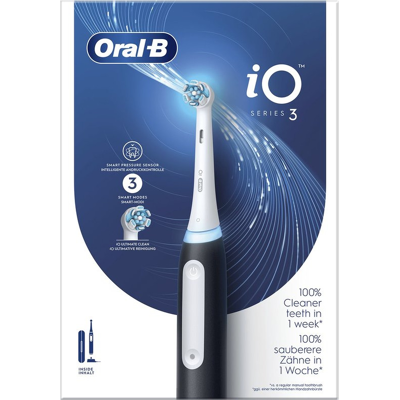 Oral-b Io3 Zw Elektrische Tandenborstel Zwart Oral-b Io3 Zw Elektrische Tandenborstel Zwart