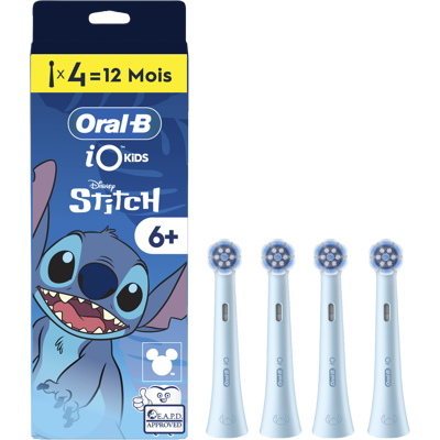 Oral-b Opzetborstel Io Kids 6+stitch 4ct Wit Oral-b Opzetborstel Io Kids 6+stitch 4ct Wit