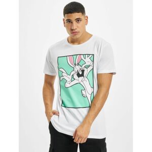 Merchcode / t-shirt Looney Tunes Bugs Bunny Funny Face in wit  - Heren - Wit - Grootte: Small