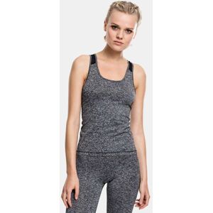 Urban Classics Active Melange Trainings Top Vrouwen op kleur grijs, Maat M grijs Medium Vrouwen