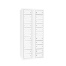 Kledinguitgifte locker met 22 vakken en 2 centrale deuren Antracietgrijs (RAL7016) Zuiver wit (RAL9010)
