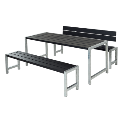 Plus Tuin Eetset - Weerbestendig, FSC-hout, Stalen frame - 6 zitplaatsen Plus Tuin Eetset - Weerbestendig, FSC-hout, Stalen frame - 6 zitplaatsen