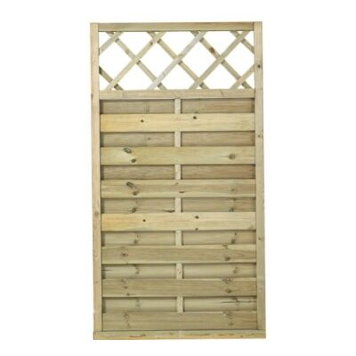 Plus Houten Tuinscherm met Rankgitter - 90x165 cm Plus Houten Tuinscherm met Rankgitter - 90x165 cm